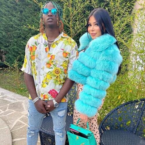 FURSARCAR 2020 New Fashion Natural Real Fur Coat Women Full Pelt Genuine Fox Fur Short Jacket Winter Thick Real Fur Overcoats