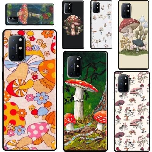 Mushroom Aesthetic For Realme 8 7 6 Pro Q3 C21 C15 C3 GT Neo Phone Case For OnePlus 9 Pro 8 Pro 7T 8T 9R Nord