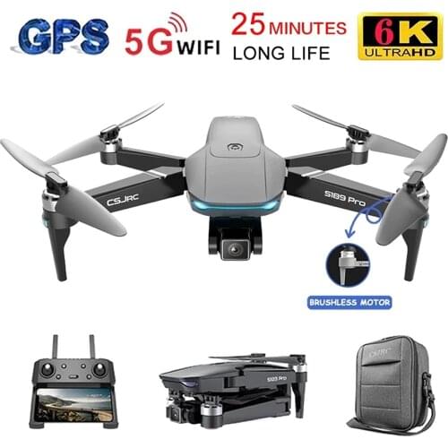 JIMITU High Quality Brushless Drone 6K HD Aerial Photography Quadcopter GPS One Key Return 500 Meters Flying Distance Aircraft