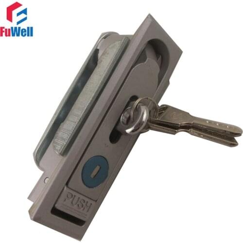 MS713 Metal Panel Lock with Push Button Cupboard Cabinet Door Lock