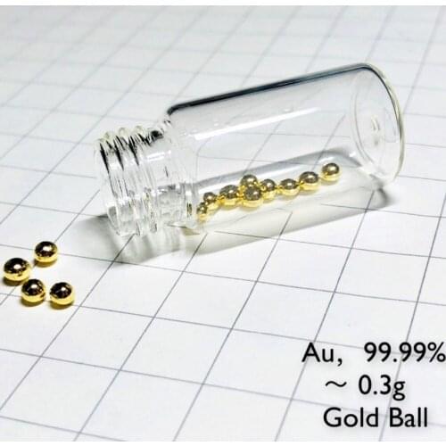 0.3 Gram 99.99% Gold metal Pellet - Pure Element 79 Sample