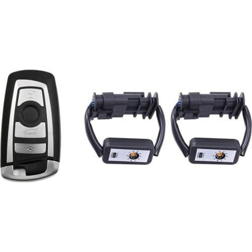 3 Pcs Car Accessories: 1 Pcs Car Smart Remote Key Fob Case Blade & 2 Pcs Dynamic Turn Signal LED Taillight Module