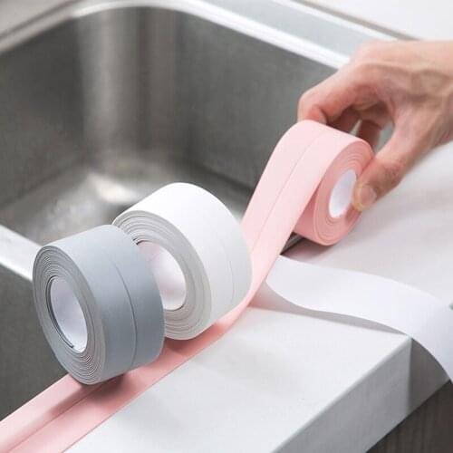 5Roll Waterproof Tape Kitchen Sink Sticker Mildewproof Self Adhesive Tape Home Wall Sealing Tape Magic Strong Mildew Proof Tapes