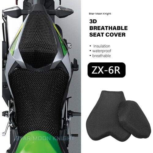 Motorcycle Accessories Protecting Cushion Seat Cover Fit For KAWASAKI ZX6R ZX-6R ZX 6R Nylon Fabric Saddle Seat Cover