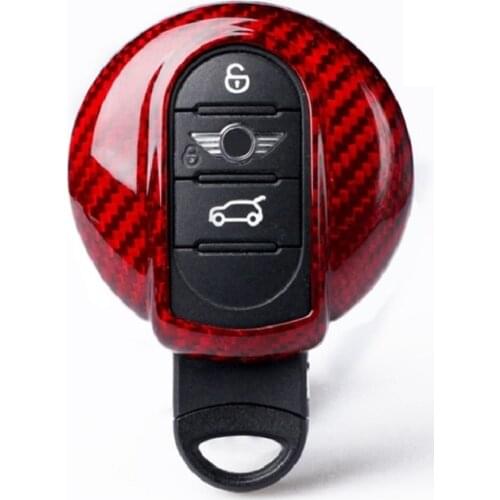 Carbon Fiber Smart key case Key shell Key Covers For BMW MINI Cooper Countryma F56 F55 F54 F60 car Accessory car-styling Rated 5