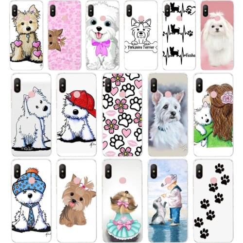 80AA yorkshire terrier dog puppy gift Soft Silicone Tpu Cover phone Case for Xiaomi Redmi 6 Pro 6A 7A Note 6 Pro 7 case
