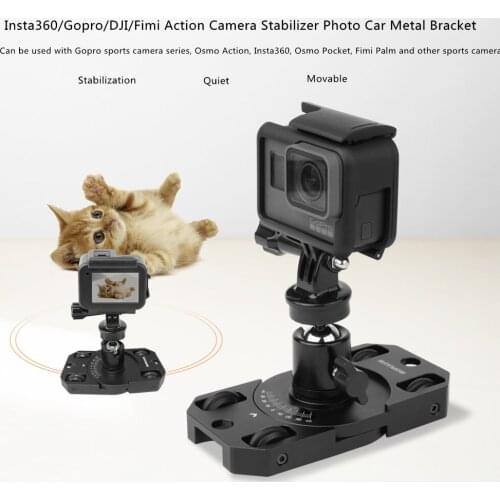 DJI Pocket 2/Fimi PALM 2/Insta360 ONE X2 Stabilization Photography Trolley Aluminum Alloy for Gopro Bracket Stabilizer