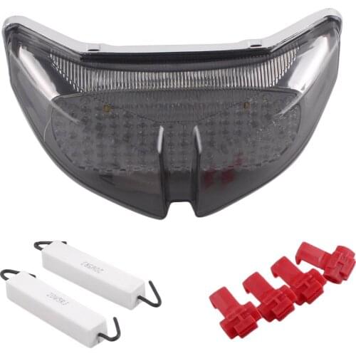 E-Mark Integrated LED Motorcycle Rear Tail Brake Light Turn Signal Stop Lamp Taillight For YAMAHA FZ1 FZ 1 2006-2011