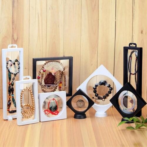 Elasticity Clear Film Suspension Packing Box 3D Floating Picture Frame Jewellery Display Stand Frame Home Decor 2021 Hot