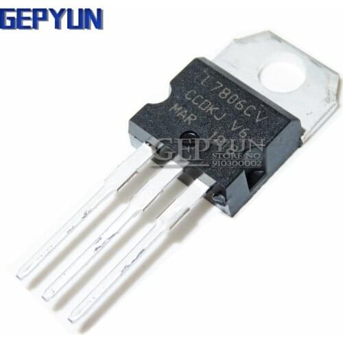 10PCS L7806CV 7806 TO220 L7806 TO-220 LM7806 MC780 Gepyun