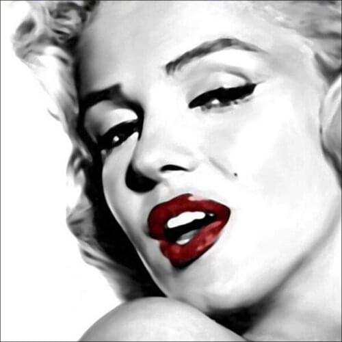 Good Lady Portrait Diamond Painting Full Round Black and White New DIY Sticking Drill Cross Embroidery 5D Simple Home Decoration