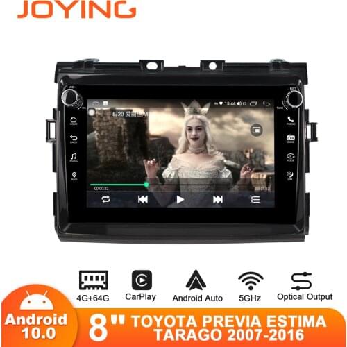 Joying 8" Android10 Car Radio Stereo for Toyota Previa/Estima/Tarago 2007-2016 GPS Carplay DSP SPDIF Bluetooth 5.1 Android-auto