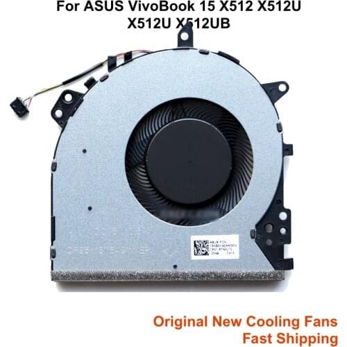 Computer CPU Cooling Fans For ASUS VivoBook 15 X512 F512 X512U X512DA X512UF 13N1-6TA0U12 6TA0U11 Laptop Fan Cooler Radiator New