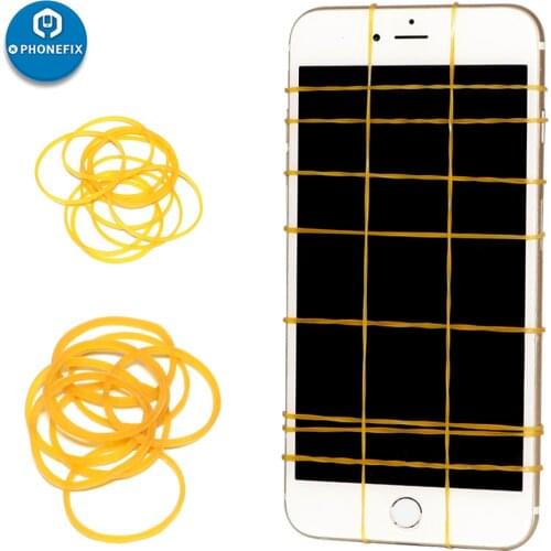 10pcs/lot Mobile Phone LCD Screen Repair 40mm Binding Tape Elastic Rubber Band No Harm Screen Repair Rope Display Fastening Tool