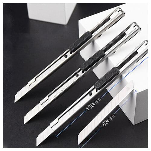 Small size art knife wallpaper knife paper cutting knife stainless steel knife handmade wallpaper knife office stationery
