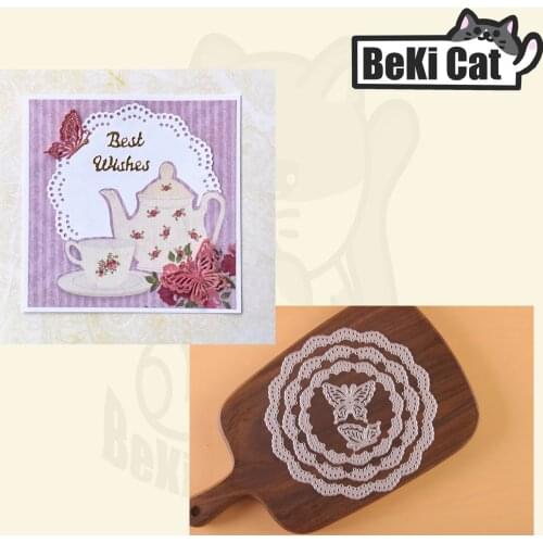 Doily butterfly Metal Cutting Dies Stencils for DIY Scrapbooking photo album Decorative DIY Paper Cards