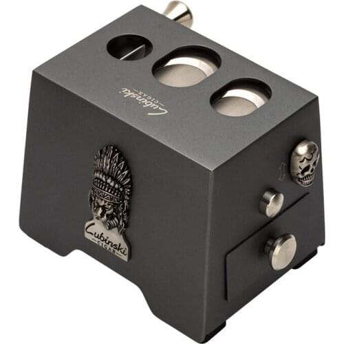 LUBINSKI Metal Multifunctional Cigar Cigarette Cutter Table Desktop Tobacco Guillotine Smoking Tool