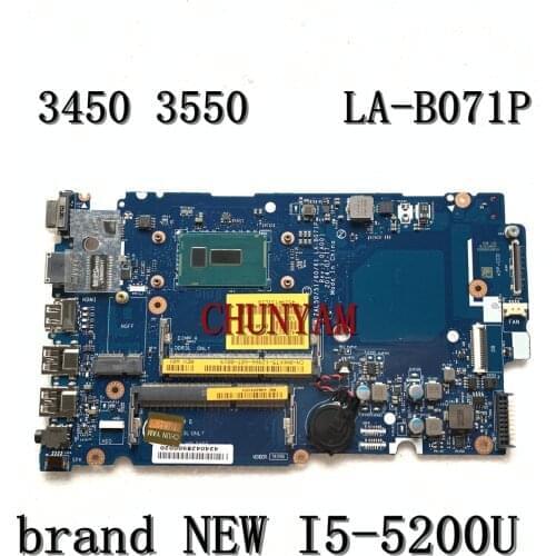 BRAND NEW ZAL50 LA-B071P FOR Dell Latitude 3450 3550 laptop motherboard I5-5200U CN-0HKKT5 HKKT5 mainboard 100% Tested
