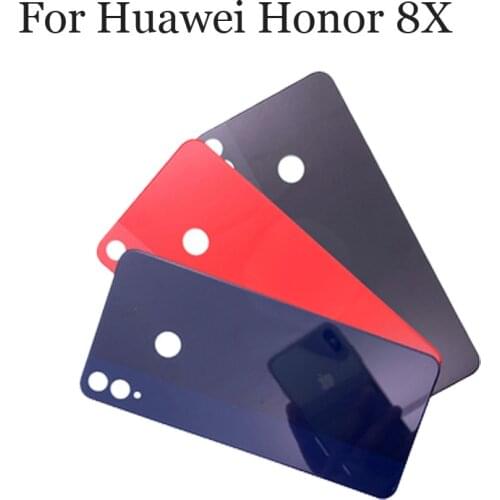 100%New glass Battery Back Rear Cover Door Housing For Huawei Honor 8X Battery Cover For Huawei Honor 8 X Replacement Honor8X