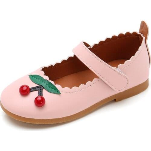 Girls Princess Shoes New Spring/autumn Children Leather Shoes Pink White Dance Shoes Flats Party Baby Toddler Shoes Kids Shoes