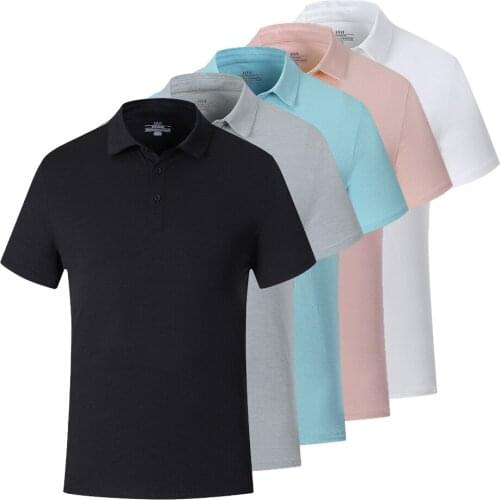 Polyester Golf Clothing Golf Wear Running T-Shirt Summer Mens Golf Shirt Quick-Drying Breathable Leisure Sports Short Sleeve