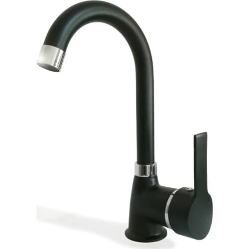 Paslanmaz çelik BANYO - mutfak musluk 360 derece döner tek kolu musluk sıcak ve soğuk musluk bataryası kolu lavabo vinç