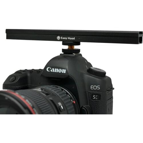 SETTO Adjustable Cold Shoe Extension Bar Cold Shoe Rail for DSLR Accessories Lights Monitors Microphones 20cm