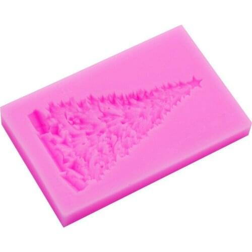 Christmas Tree Fondant Cake Silicone Mold Christmas Cake Decorating Tools Cupcake Chocolate Biscuits Candy Mold DIY Baking Mould