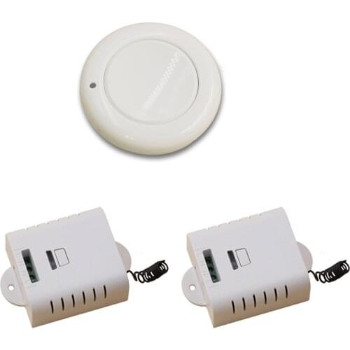Most Simple Wiring New AC85V 110V 220V 250V 1CH RF Wireless Remote Control Switch System White Remote+2* Receiver with Cover
