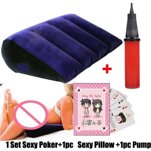Sexual Inflatable Pillow Sexy Positions Support Erotic Cushion Wedge Triangle Adults Sex Furnitures Sex Toys For Couple Pillows