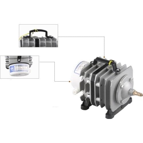 ACO-002 air pump 55w 60L/min electromagnetic air pump For fish or mini laser small machine