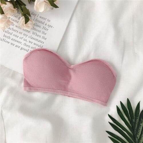 New Fashion Thread Beauty Back Tube Top Strapless Tube Top Comfortable Anti-glare Girl Underwear