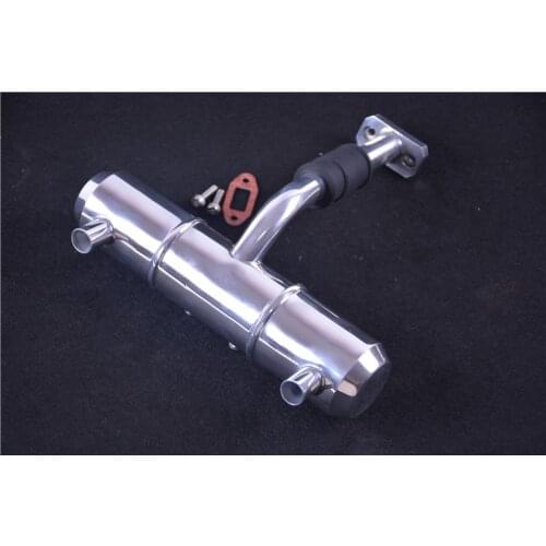 All-aluminum double hole power lifting exhaust pipe for HPI KM ROVAN BAJA 5B 5T 5SC