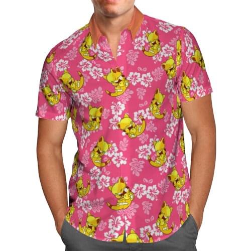 Anime 3D Print Beach Hawaii Summer 2021 Shirt Short Sleeve Shirt Streetwear Oversized 5XL Camisas De Hombre Blusa Masculina-23