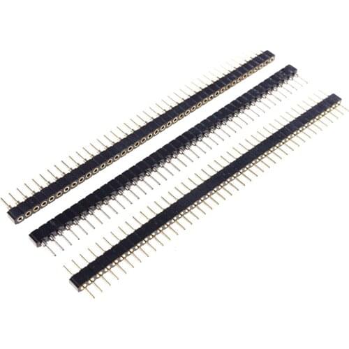 1pc 40 Pin 2.0 mm Pitch 1x40 Pin Round Female Header Single / Double Row Pin Header Socket Strip PCB Connector For Arduino 1x40