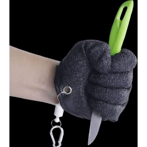 WALK FISH 1Pcs Anti-slip Latex Fishing Catching Gloves With Magnet Protact Hand from Puncture Scrapes Fisherman Fishing Tool