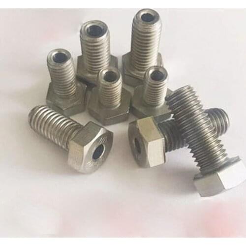 1PCS Hollow Screw Thread Lighting With holes Bolts External Hex Screws M12 M14 M16