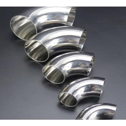 10Pieces/Lot Outer D:76mm Thickness:1.5mm 304 Stainless Steel Elbow 90 Degree Welding Sanitary
