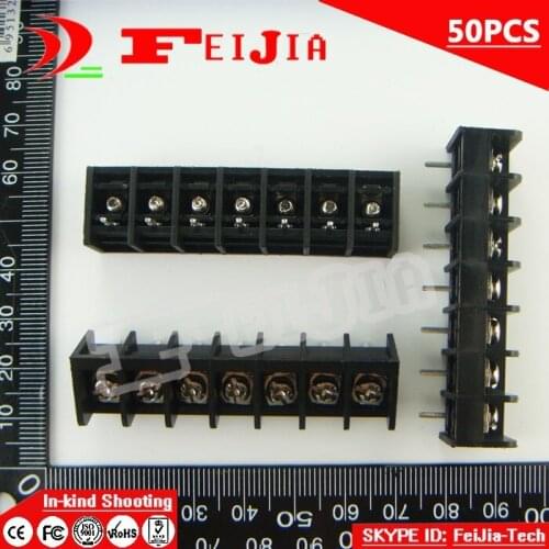 50PCS 825-8.25-7P / 825 8.25mm 7Pin Barrier Terminal Block Screw Terminal Block Pitch 8.25mm Terminal Block Free Shipping