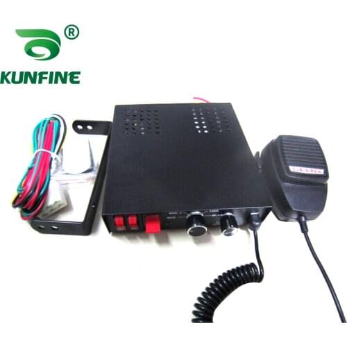 KUNFINE Federal Signal 200W wireless car siren 10 tones with Microphone 2 light switches (without speaker)