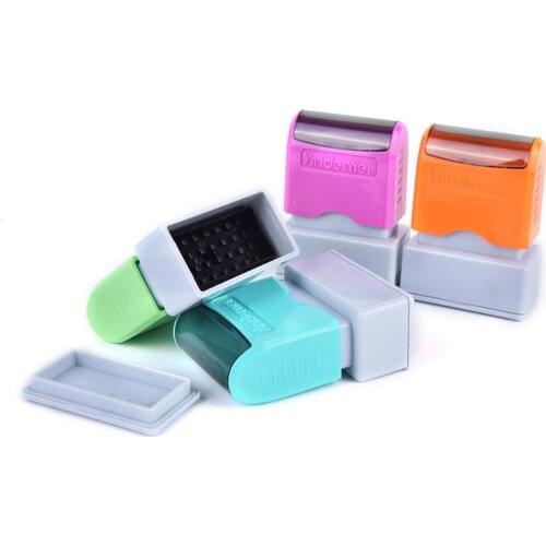 Teacher Name Ink Stamp Signature Calligraphy Selfing-Inking Personalized Letter Stamp For School Student Child Cloths