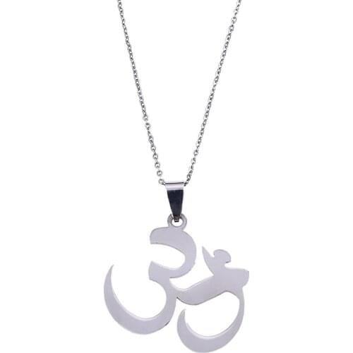 India Yoga Pendant Necklace OHM Hindu Buddhist AUM OM Hinduism Outdoor Sport Jewelry