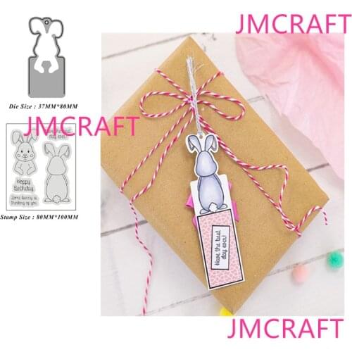JMCRAFT 2021 New Rabbit Metal Cutting Dies Stencils Stamp for DIY Scrapbooking Photo Album Decorative Embossing Paper DIY Cards