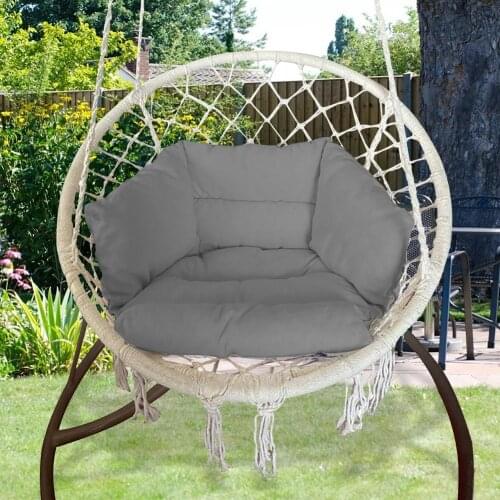 Swing Linen Hanging Basket Seat Cushion Thicken Hanging Chair Pad For Home Living Rooms Hanging Beds Rocking Chair Seats Mat