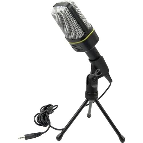 3.5mm Condenser Microphone with Mount Tripod for Computer USB PC Laptop Singing Gaming Streaming Podcasting Recording