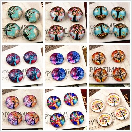 Hot Sale 20pcs 12mm Handmade Photo Glass Cabochons E5-22
