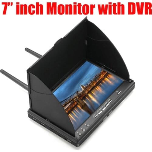 Free shipping 7 Inch FPV Monitor with DVR Build-in Battery For FPV Multicopter RC Quadcopter Part