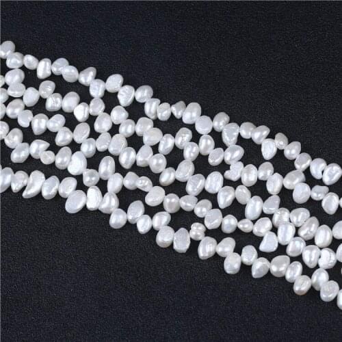 Cheap price 6-7mm keshi pearl freshwater pearl strands