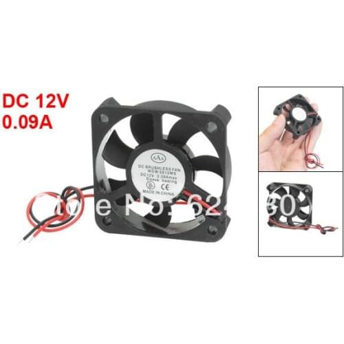 Plastic PC Computer Desktop Square CPU Cooler Cooling Fan 50 x 50mm 2" x 2 Inch DC 12V 0.09A