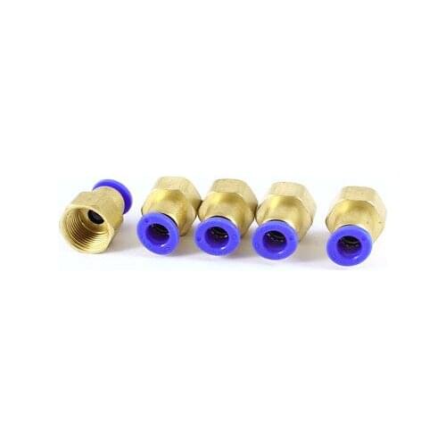 3/8 PT Female Thread to 8mm Air Pneumatic Pipe Straight Quick Coupler 5 Pieces